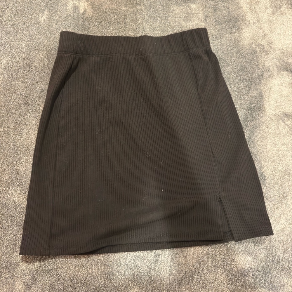 Papaya Black Mini Skirt